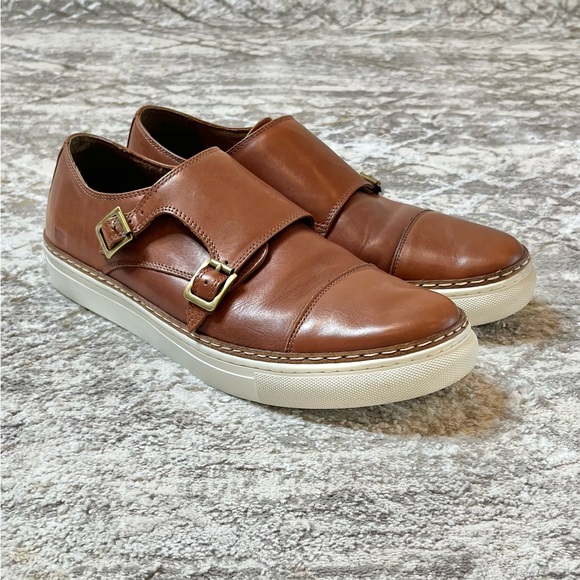 Florsheim Other - Florsheim Leather Monk Strap Sneakers Brown Men’s 11.5